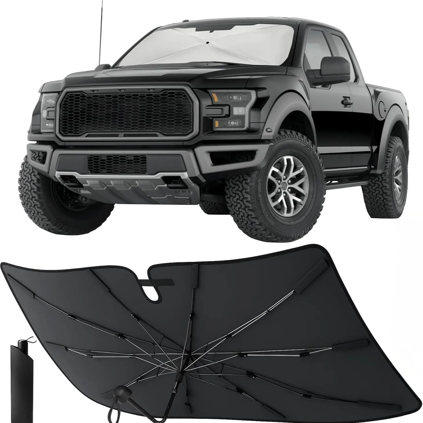 Econour Premium 4-Layer Reflective Car Windshield Sun Shade