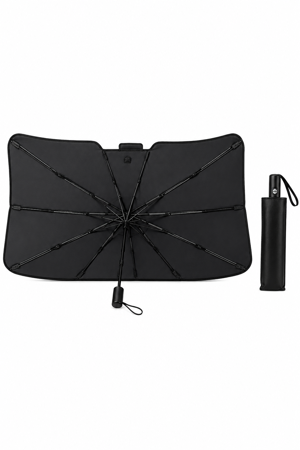 SunShield™ Parasol Premium Tipo Paraguas para Coche